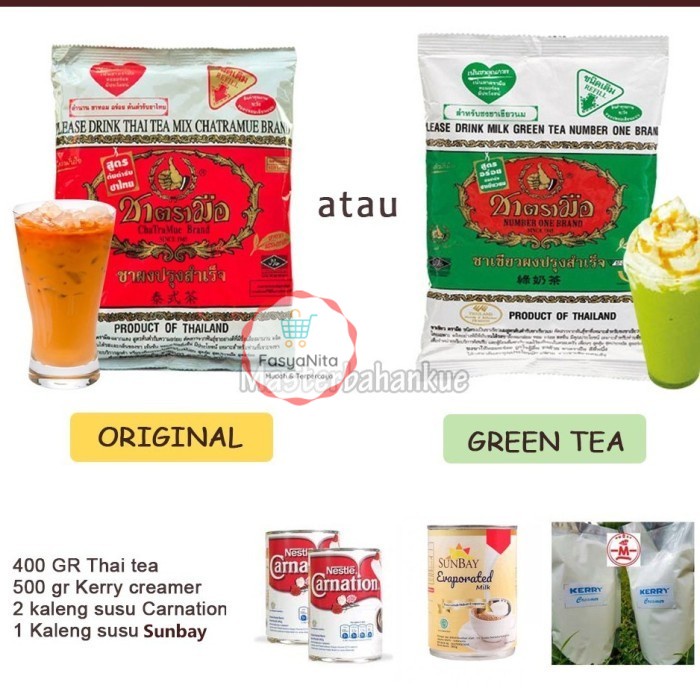 

[JNT, SICEPAT] Paket Thai tea / Green Tea 116.000 - Paket Thai Gree - Paket Thai Gree - FasyAnita Mart Denpasar