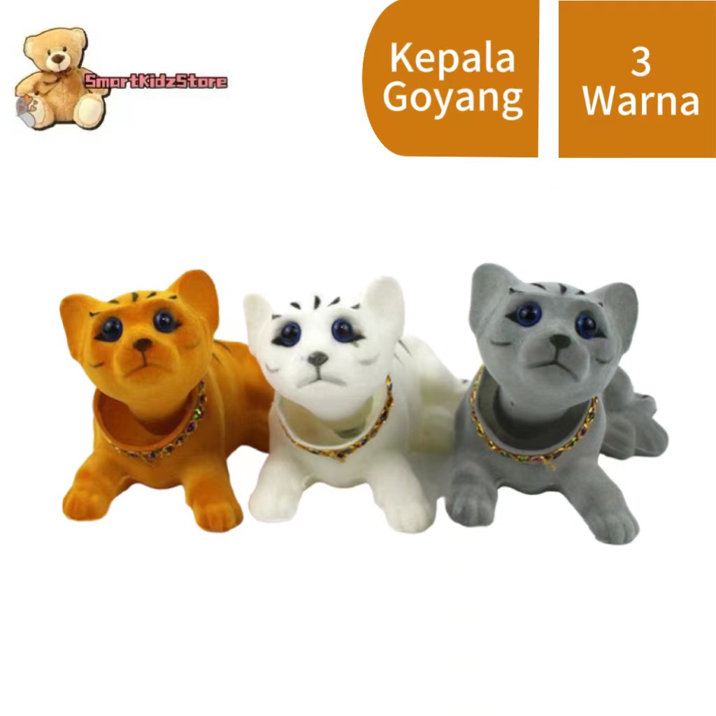 Hiasan Boneka Kucing Kepala Goyang Mainan Cat Hiasan Dashboard Mobil Lucu