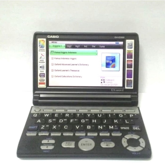 Kamus Elektronik Ex-word Casio EW-ID2000 BK / Kamus Inggris Indonesia