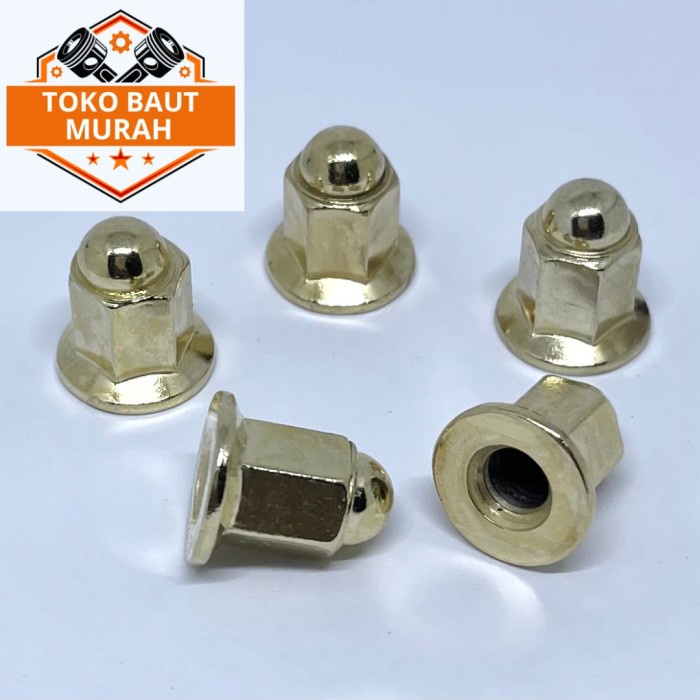 Mur Topi Knalpot M7 Tinggi Gold