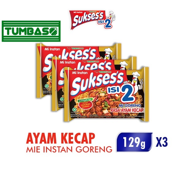 

Tumbaso Mie Suksess Goreng Ayam Kecap 3 x 129 gr