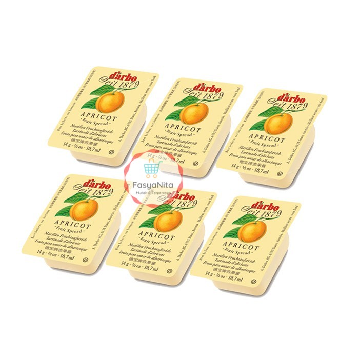 

Fruit Spread Darbo / Selai Darbo / Olesan Buah (6pcs x14gr) - Apricot - FasyAnita Mart Denpasar