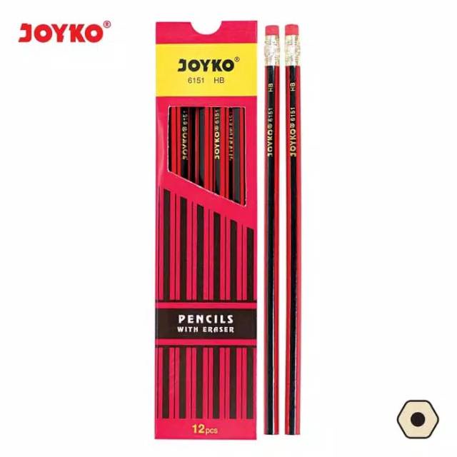 

Pensil HB JOYKO 6151 + Penghapus (12pc)