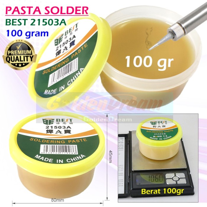 Pasta Solder 100gr 1ons BEST 21503A Soldering Paste Botol Minyak Flux