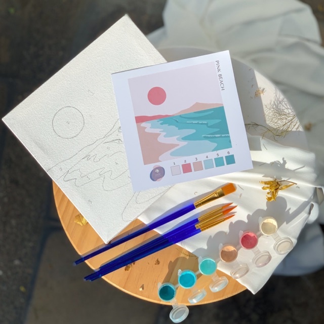 

SHENAR MENGGAMBAR MEWARNAI MELUKIS DENGAN NOMOR DIY PAINT BY NUMBER 30X30CM SET CANVAS LUKIS