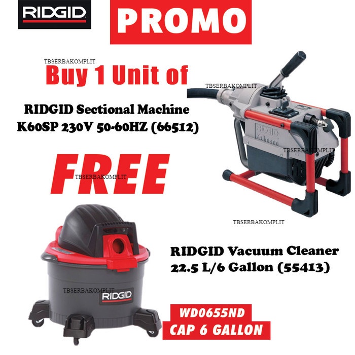 

PROMO RIDGID Sectional Machine K60SP 230V 50-60HZ-66512