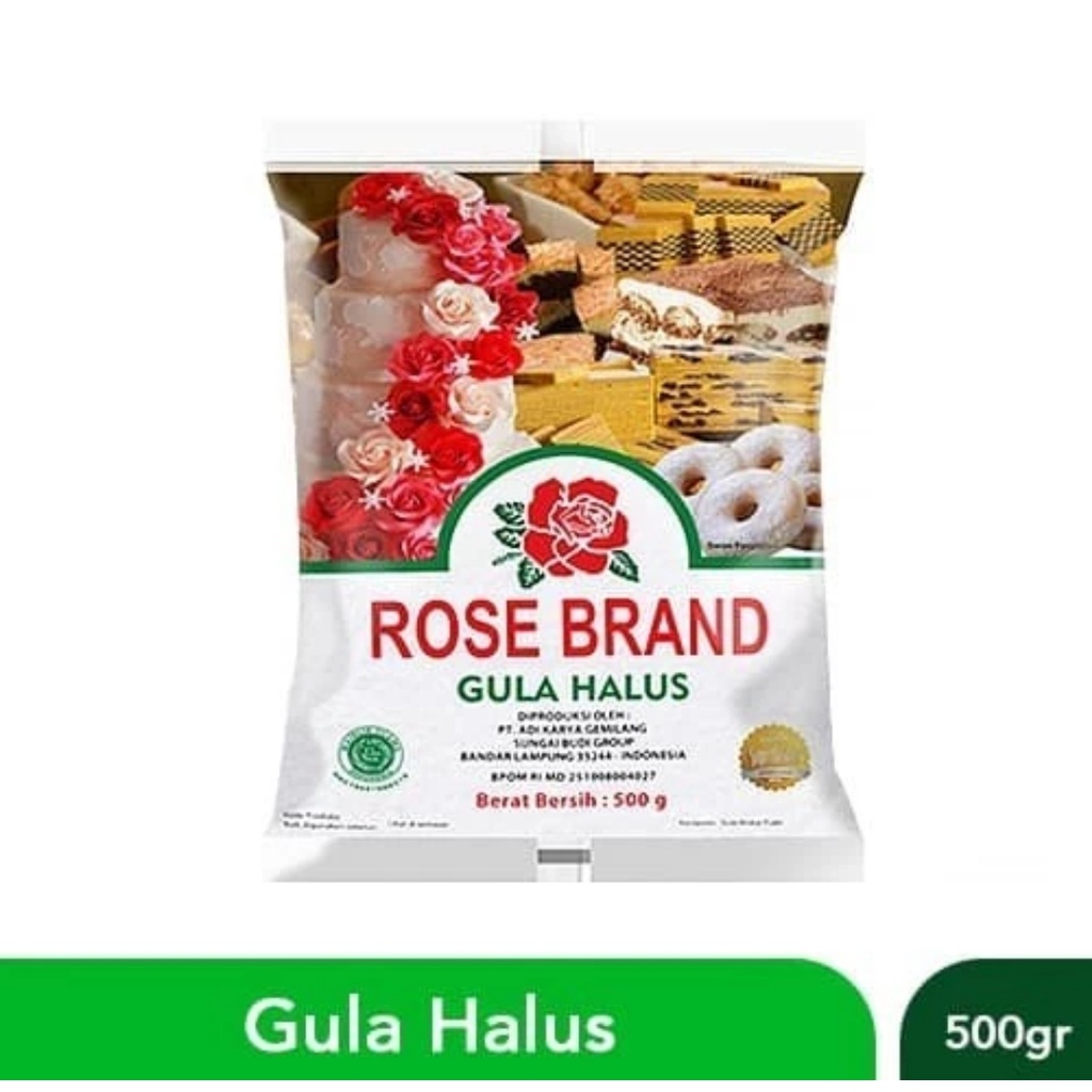 

Gula Halus Rose Brand 500 gr Gram