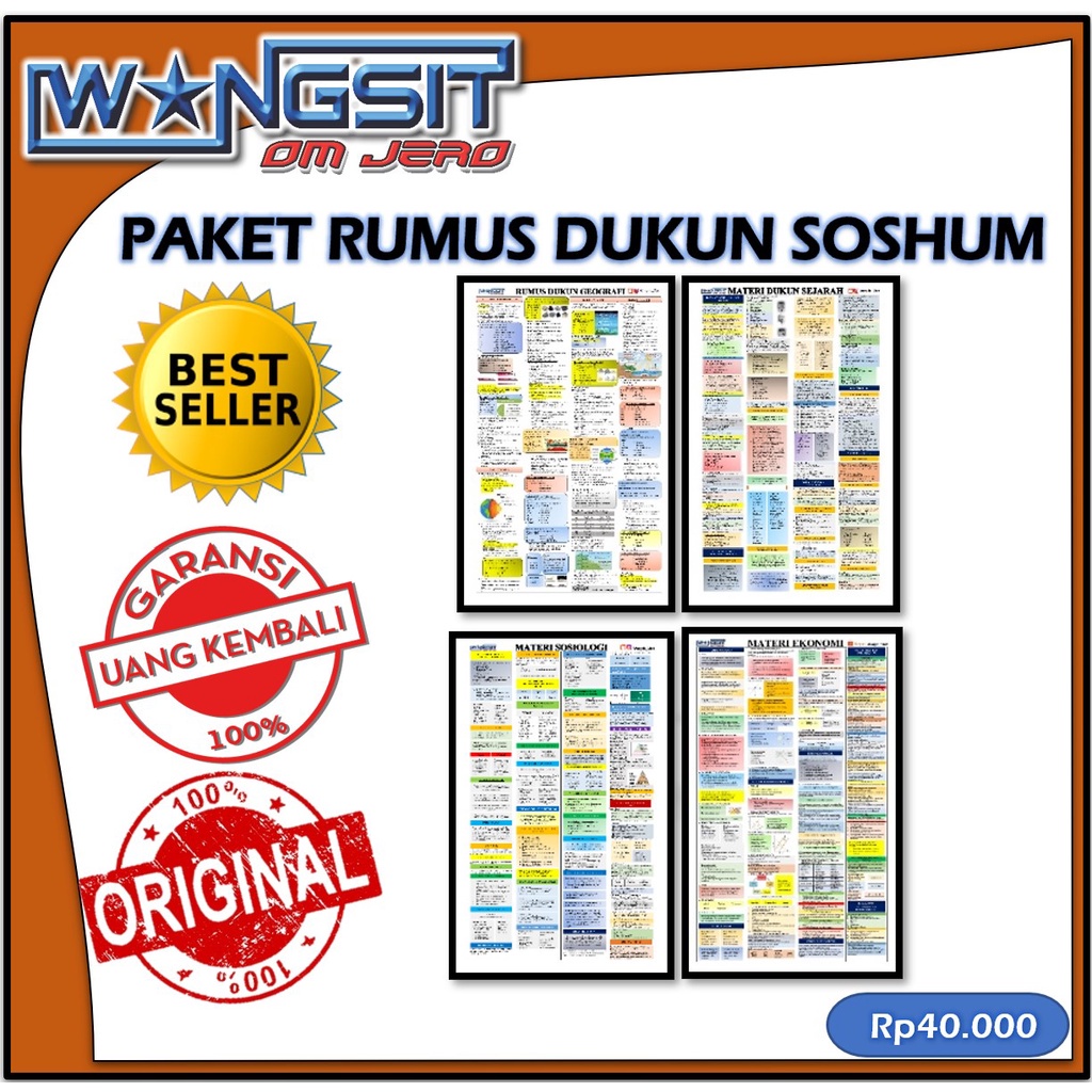 [RUMUS] DUKUN SOSHUM WANGSIT OM JERO untuk UTBK, SBMPTN, dan UJIAN SEKOLAH dan UJIAN MANDIRI