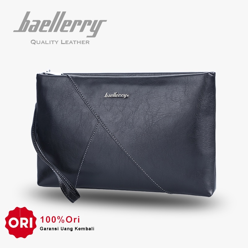 TW64LG BAELLERRY S1130 Clutch Pria Wanita Bahan Kulit PU Leather Premium BAEOS
