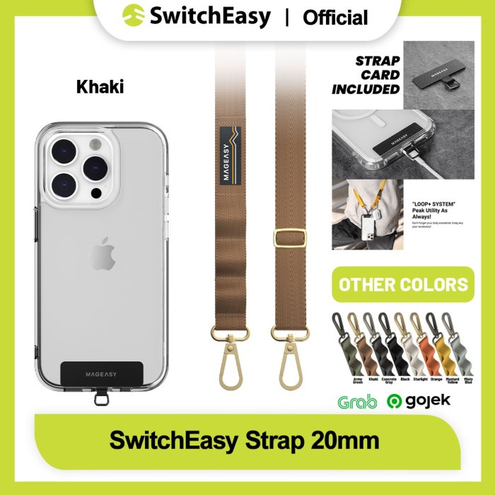 

Strap Lanyard Gantungan HP Gadget MagEasy 20mm - Khaki