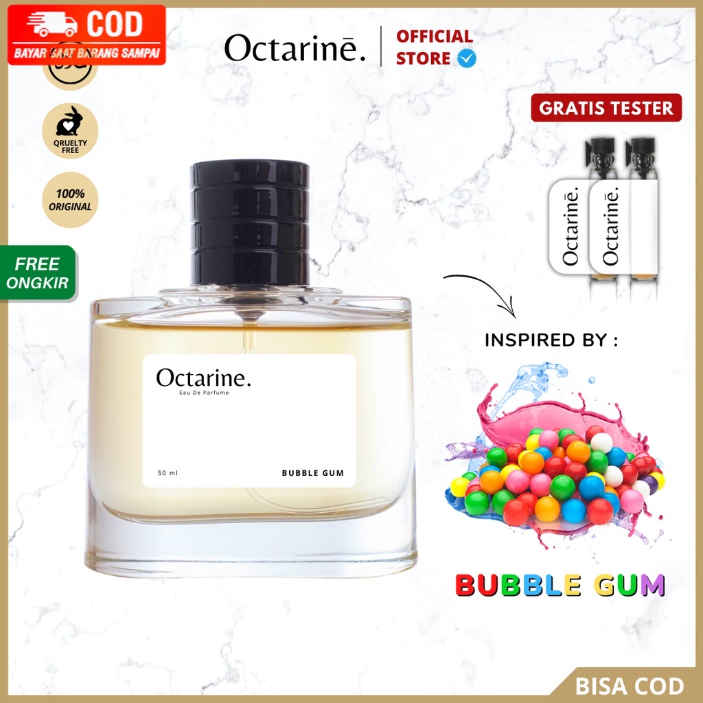Octarine - Parfum Wanita Pria Tahan Lama Aroma Permen Karet Manis Unik Inspired By BUBBLE GUM | Parf