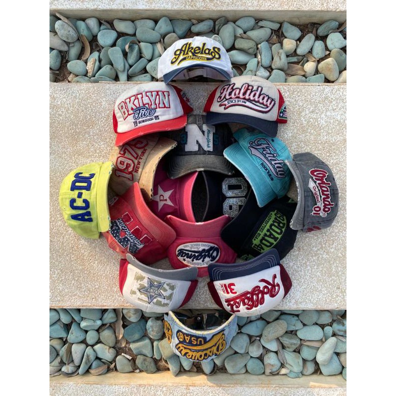 ( NEW DROP ) Topi Y2K baseball caps / Ripped caps