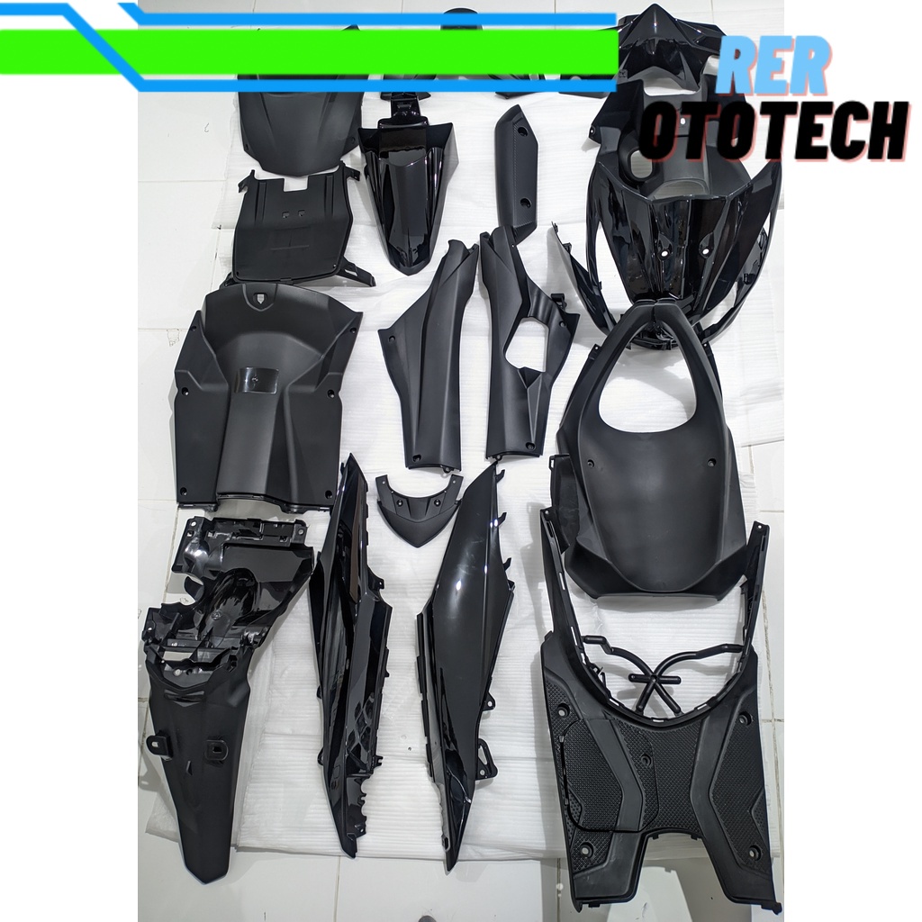 Full Body Beat FI CBS K25 2012 2013 2014 Hitam WIN | complete set bodi kasar halus motor honda injek