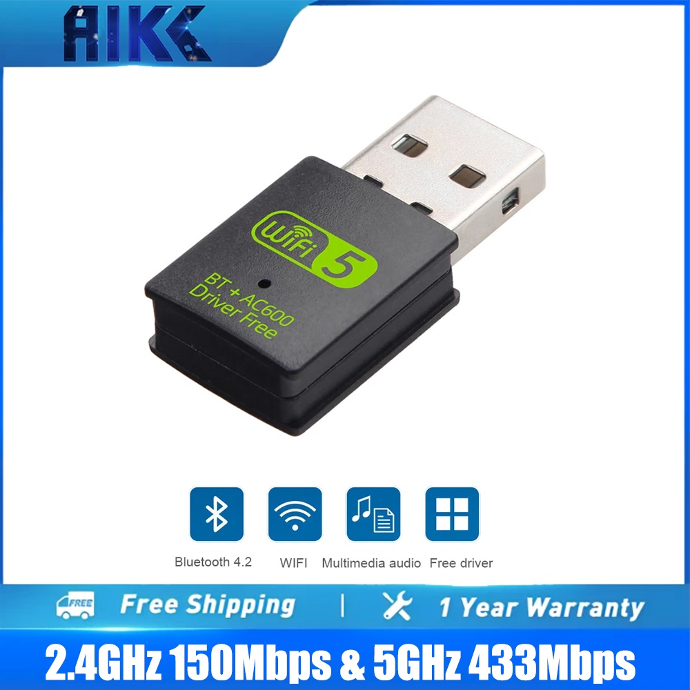 Wireless network card WIFI Bluetooth 2 in 1| USB Bluetooth wifi receiver driver-free dual-band netwo