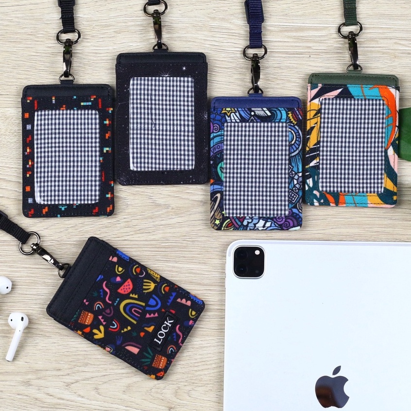 

Gantungan ID Card Kantor Kasual Anti Air Kalung Name Tag Holder Lanyard Pria Wanita LWO003