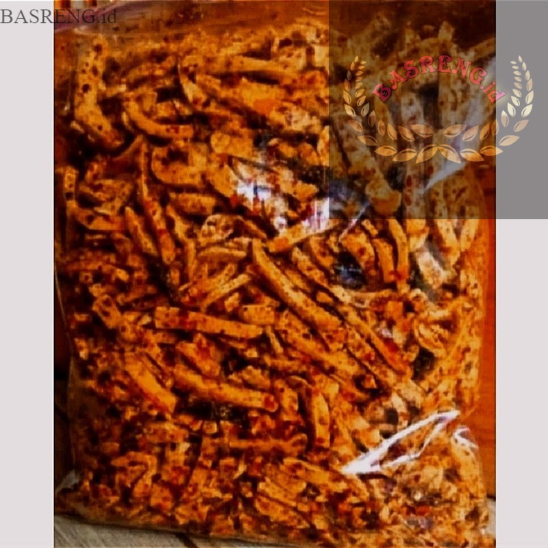

( BASRENG.id ) Basreng Pedas Daun Jeruk Isi 1kg Baso Goreng Stik Bumbu melimpah