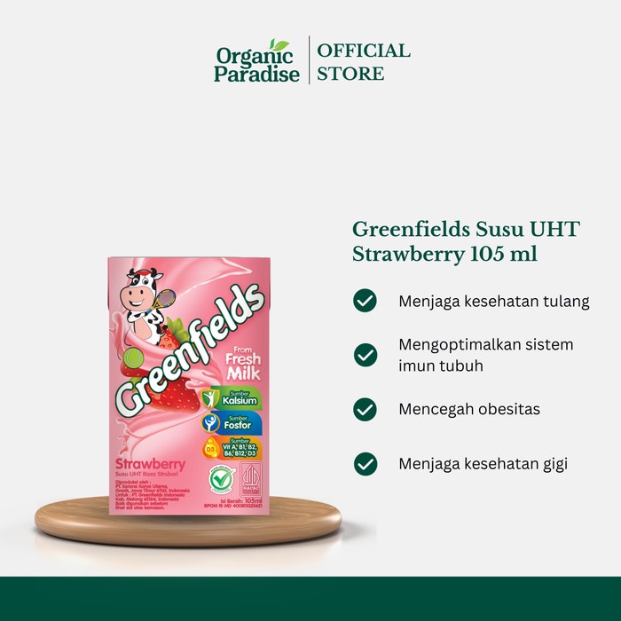 

Susu Greenfields UHT Strawberry 105 ml