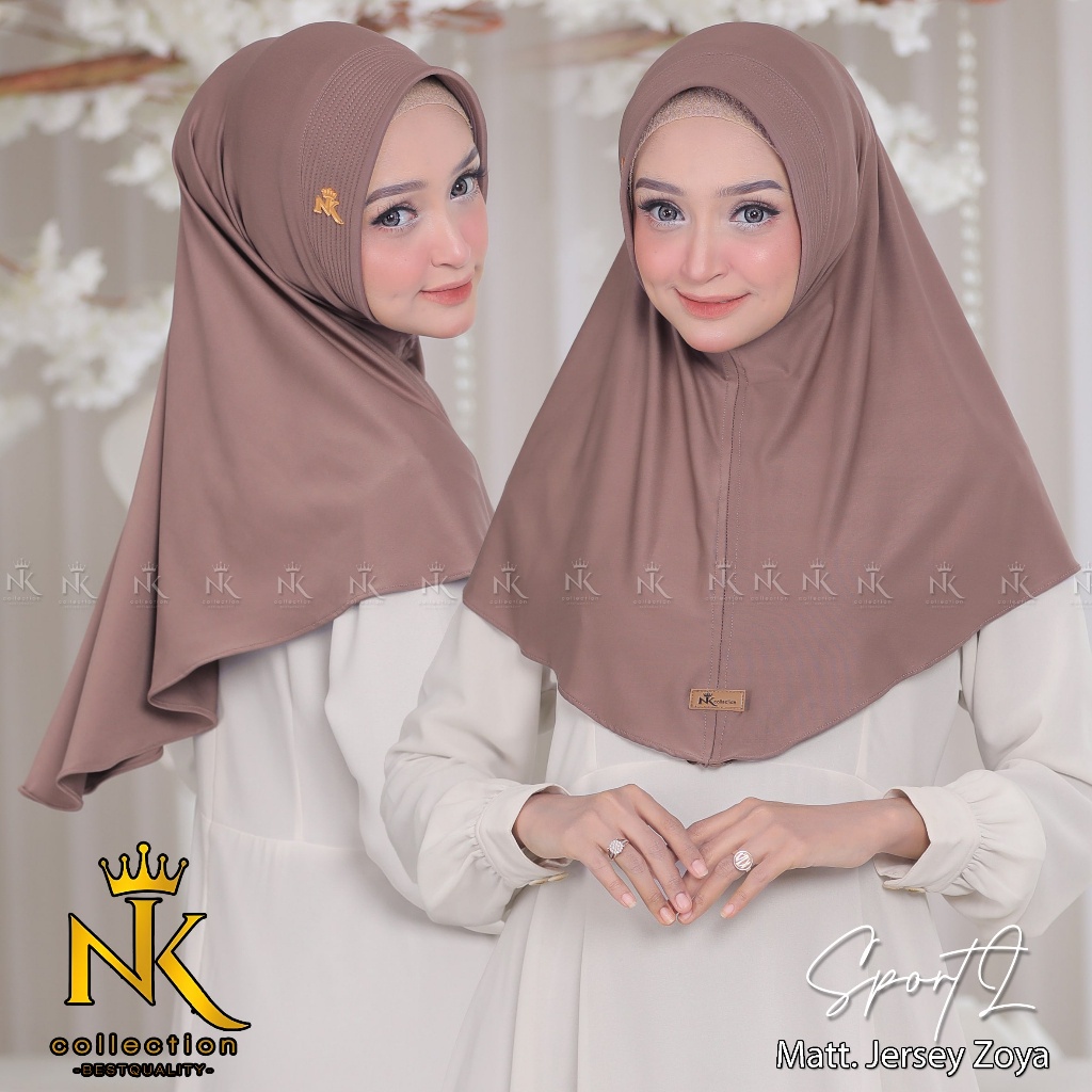 Jilbab Sport L Jersey Zoya By Nk Collections