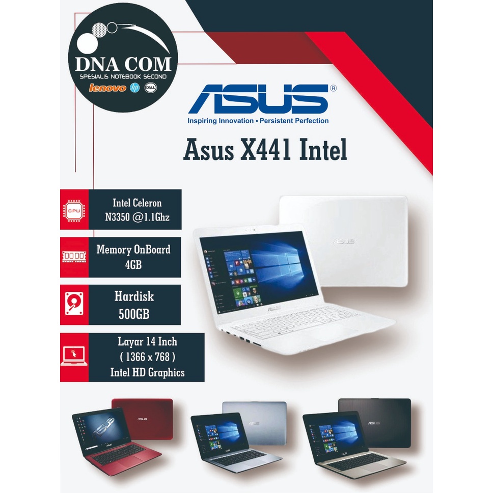 Asus X441N Intel Celeron | 4GB | 500GB | Bergaransi / Berkualitas