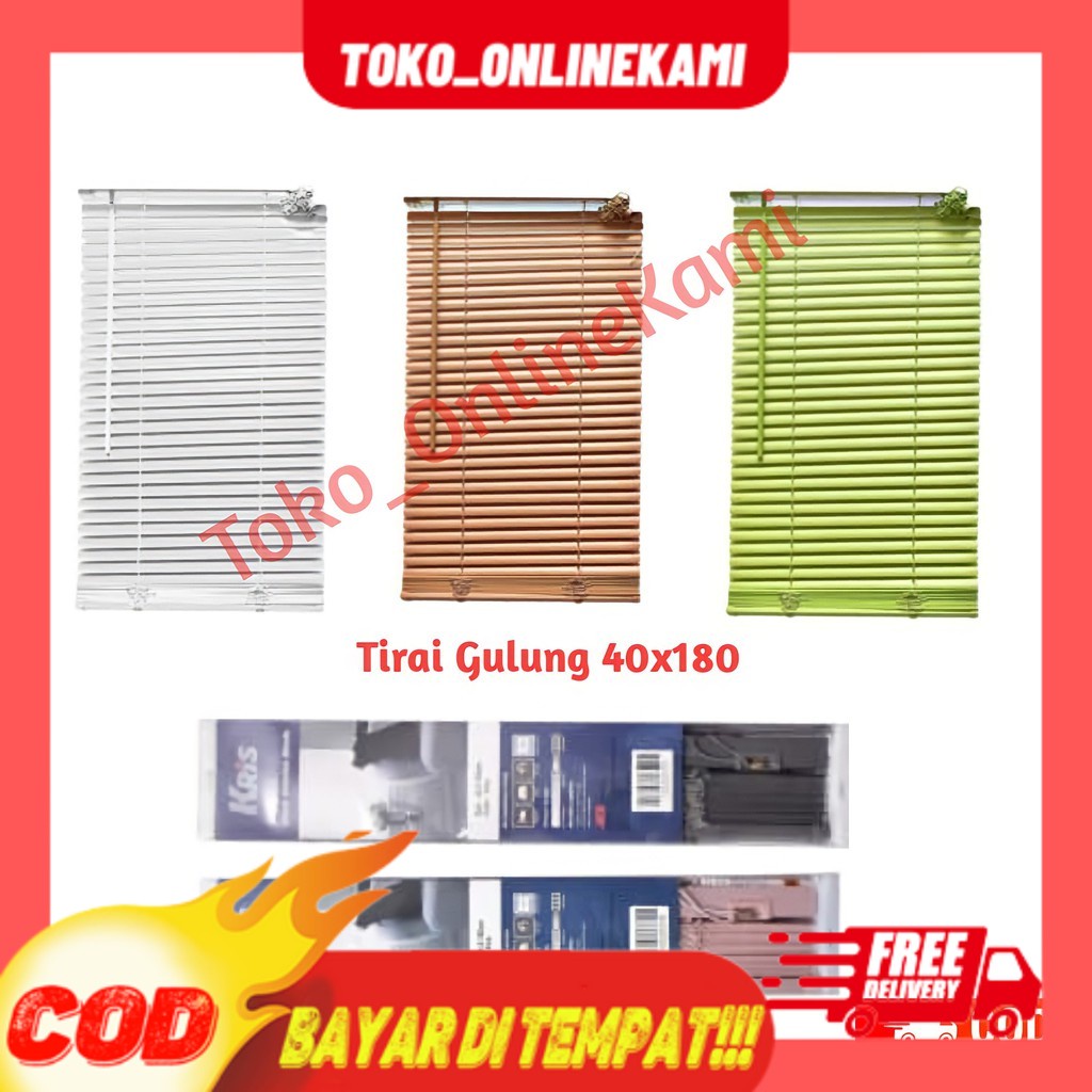 Krey Pvc 40 X 180/Tirai Gulung/Venetian Blinds/Kerey Pvc/Korden