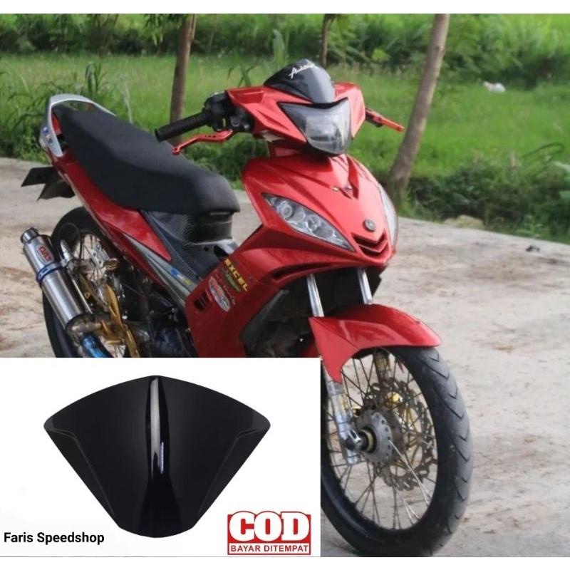 Visor yamaha jupiter mx old mx lama bahan tebal plus lem 3m doble tape pnp