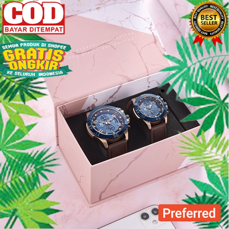 Jam T5 H3637 Couple Series / Jam T5 cewek / Jam Couple Original / Tali jam kulit genuine leather / T