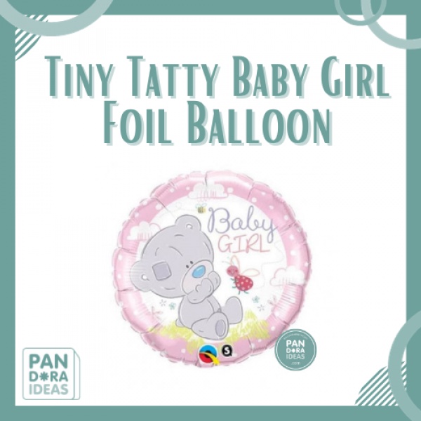 18 Inch Tiny Tatty Baby Girl Foil Balloon | Balon Foil Baby Shower