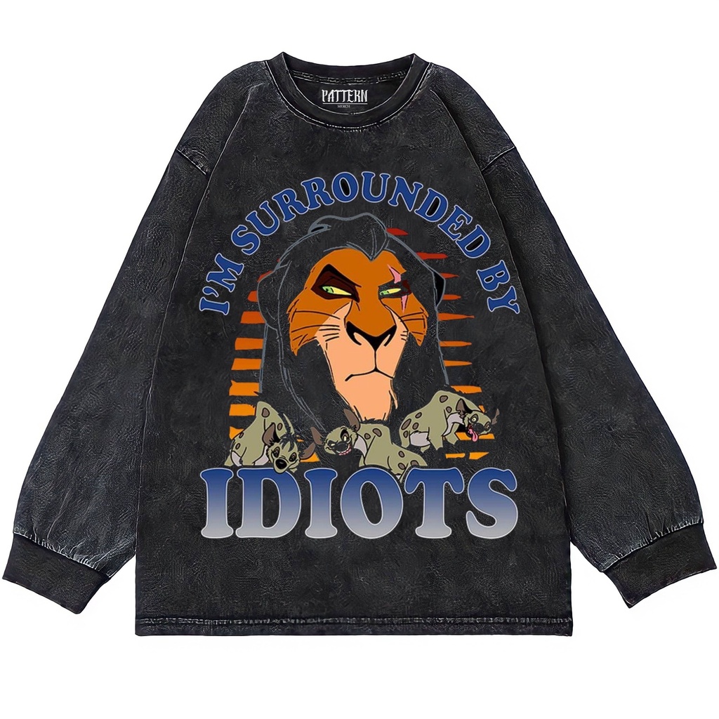 Patternmerch "the lion king scar and hyena" Oversize T-Shirt | Longsleeve Oversized | washing tee | 
