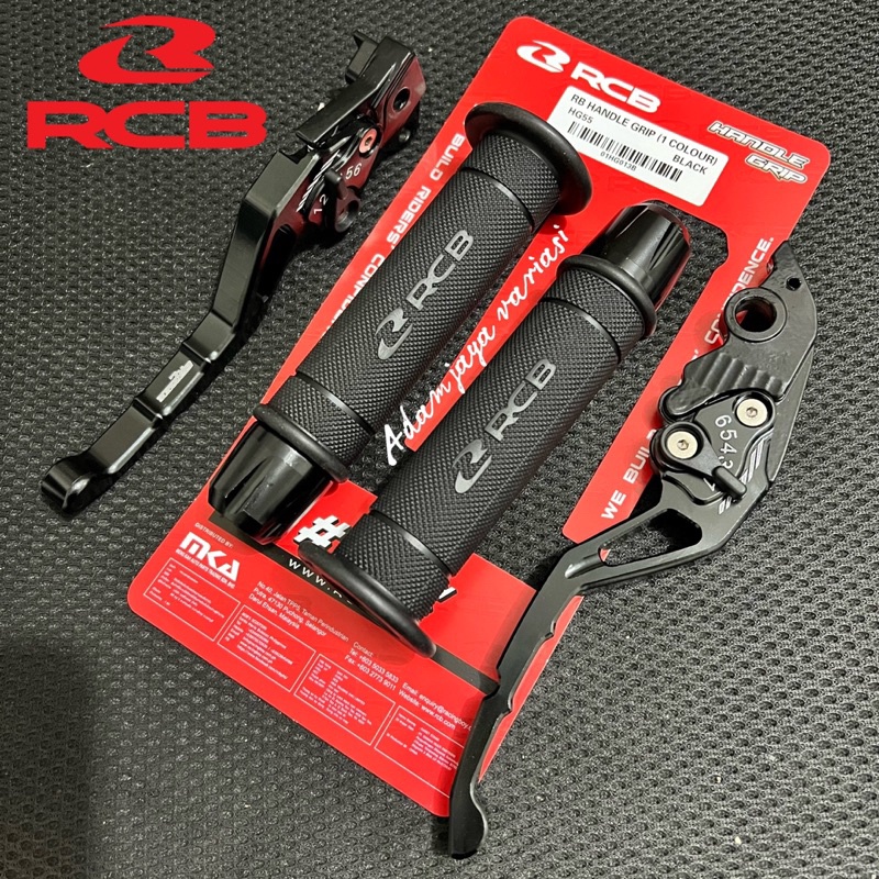 RCB Original Handgrip HG55 + Jalu stang + Handle rem stelan Nmax Aerox 155 Lexi Freego Vario Beat Pc