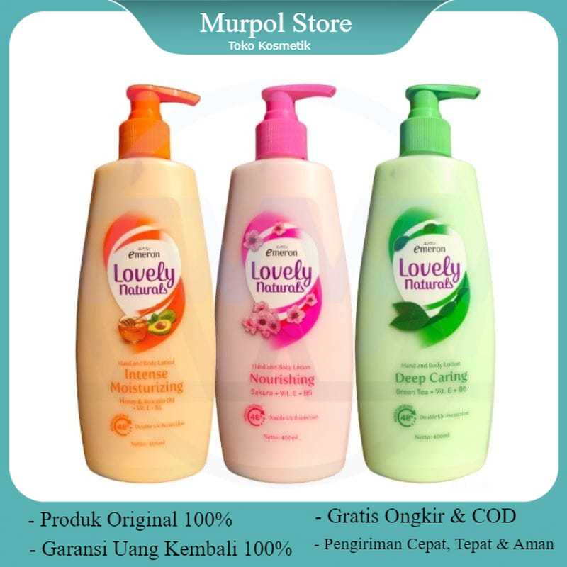 EMERON LOVELY NATURAL BODY LOTION 400ML / HANDBODY LOTION EMERON LOVELY NATURAL