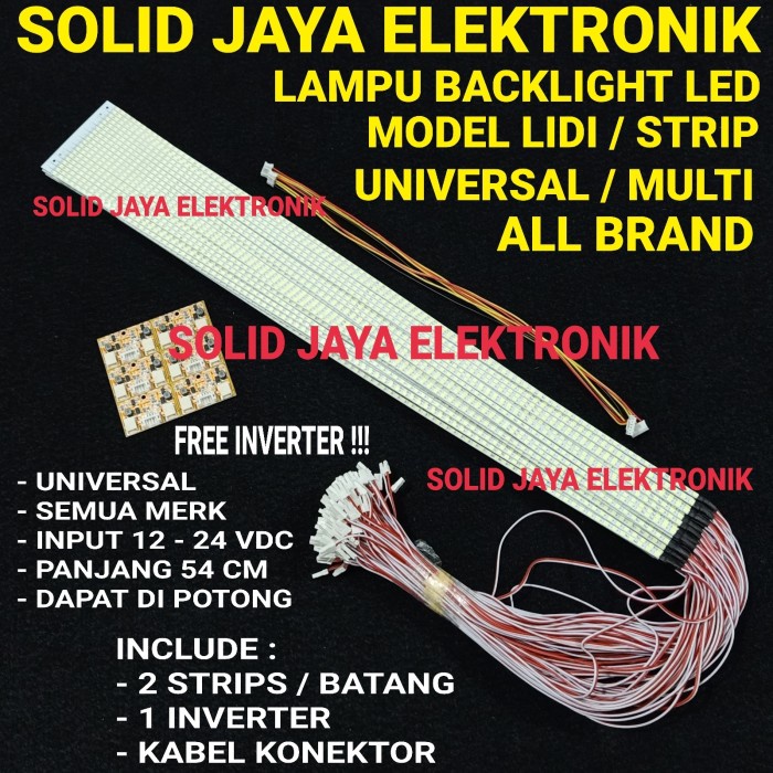 BACKLIGHT LIDI UNIVERSAL MULTI LAMPU STRIP BL TV LED SMD PLUS INVERTER