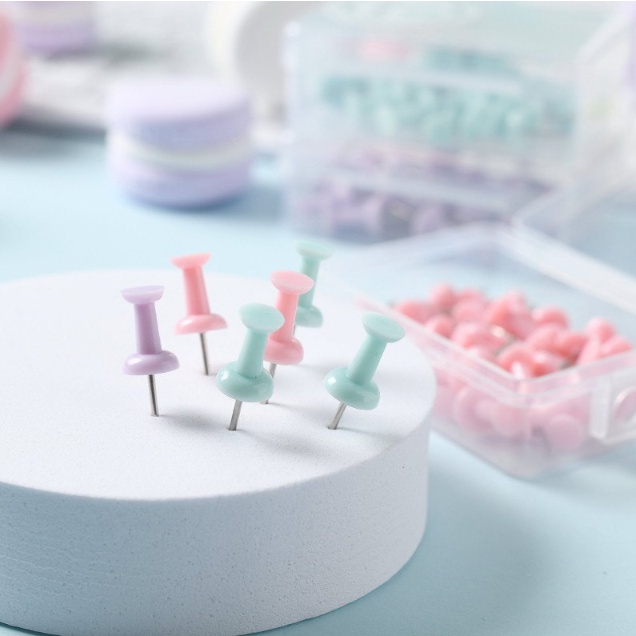 

ZT Push PIN Macaron Color / Pushpin Pines paku payung Warna pastel Macaron