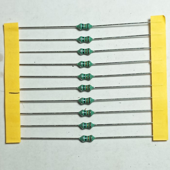 induktor 1uh 1/2watt 1/2w 1/2 original inductor 1 uh 1mh mh lilitan mh