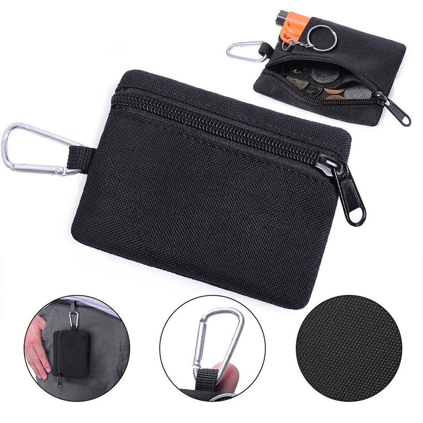Tas Pinggang Kecil Kanvas / Tas Kunci / Tas Pinggang Tactical