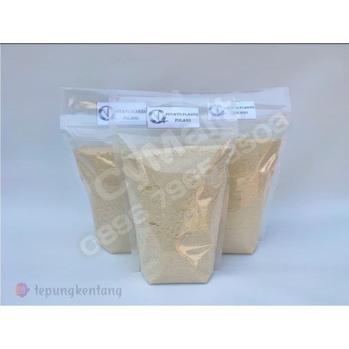 

JY-31 Tepung Kentang Potato Flakes 500gr Mashed Potato Kuning, dari Eropa