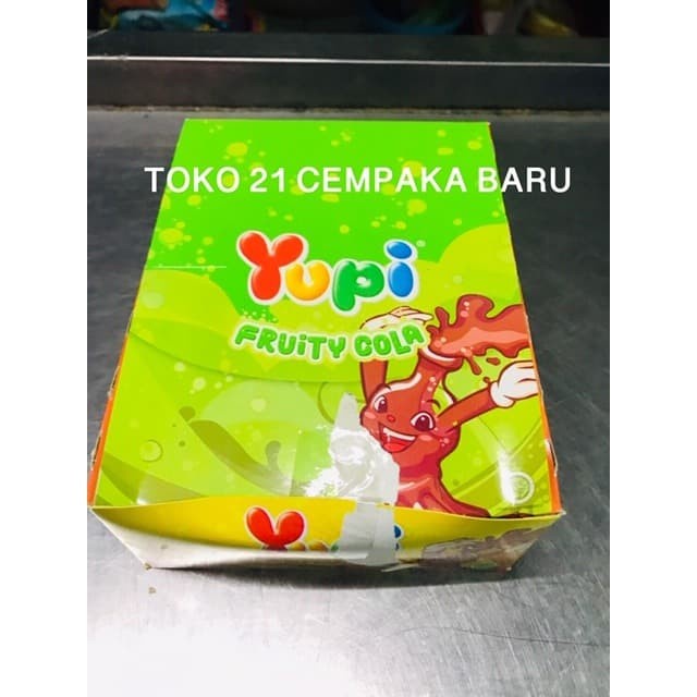 

Yupi FRUIT COLA 1 box isi 24 pcs | Permen Yupi Murah Promo