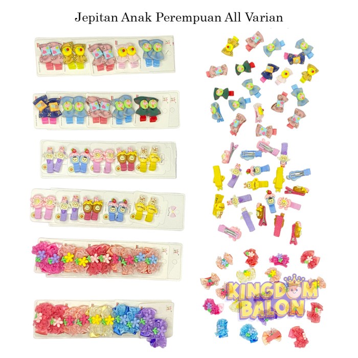 Jepit Rambut Lucu / Jepit Rambut Anak Motif / Jepit Rambut Anak