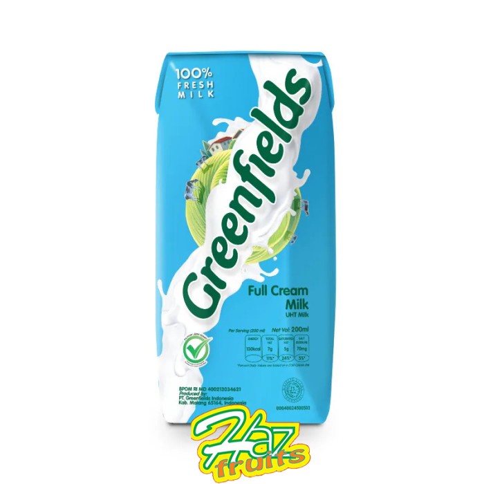 

Susu UHT Greenfields Full Cream 200ml x 32 (1 Karton)