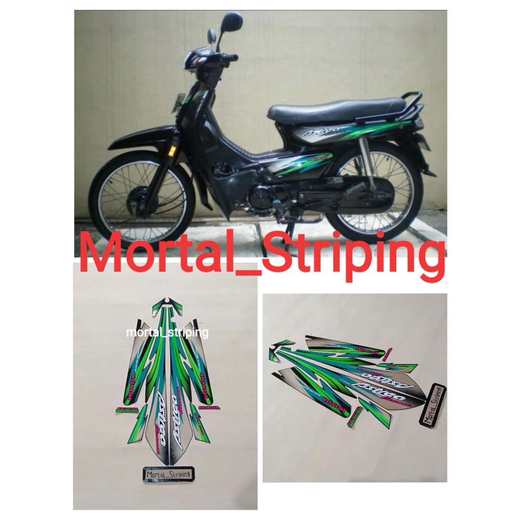 STIKER STRIPING LIS BODY HONDA ASTREA GRAND TAHUN 1996 , 1997 STANDAR