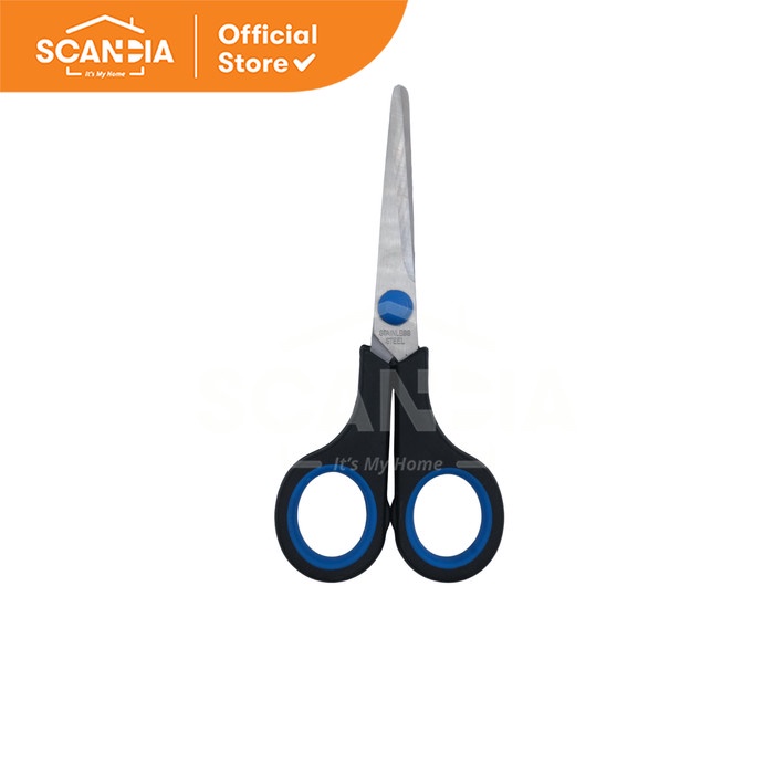 

SCANDIA Gunting Kecil Scissors Rubber Grip Black+Royal Blue (QH0041)