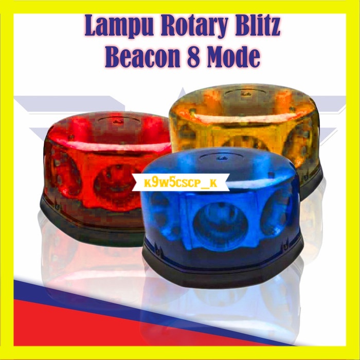 Lampu Rotary Blitz Beacon 8 Mode