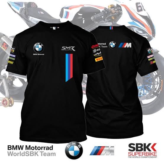 C.J52 Tshirt Baju Kaos Katun BMW Motorrad World SBK Team
