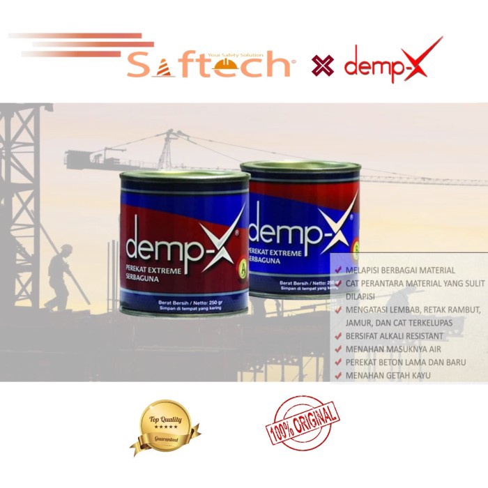 

Lem Demp-X Epoxy Dempul Perekat Keramik 200 gram ekstrim basah