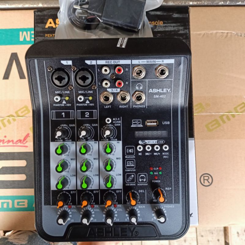 BERGARANSI (ORIGINAL) - Mixer ASHLEY SM-402 Mixer 4 channel SM 402 SM402