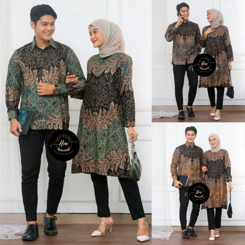 Batik Tunik Couple Batik Couple Modern Busui M L XL XXL XXXL
