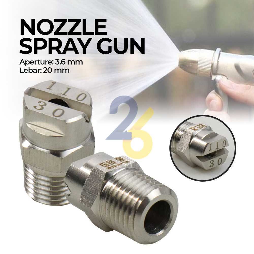 [26] MX Nozzle Spray Gun Cuci Mobil Stainless Steel 110 Derajat - MX1