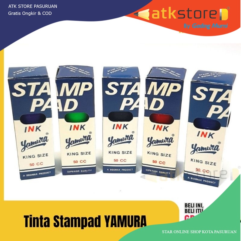 

Tinta Stampad YAMURA 25 50cc || Tinta Stempel yamura standar / king size