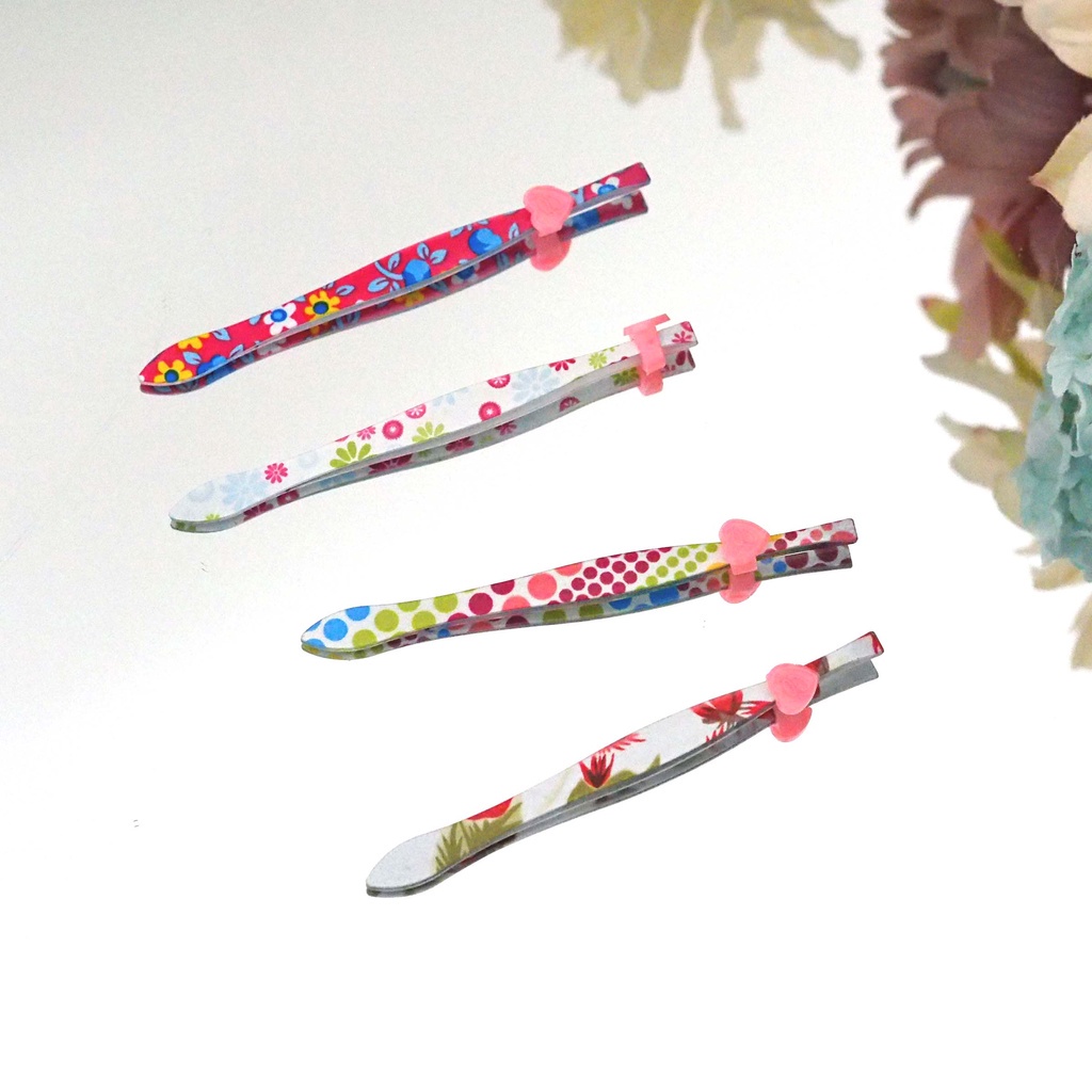 Pinset Motif Batik Serbaguna Pinset Bulu Alis Alat Penjepit Rambut Berkualitas Clipper