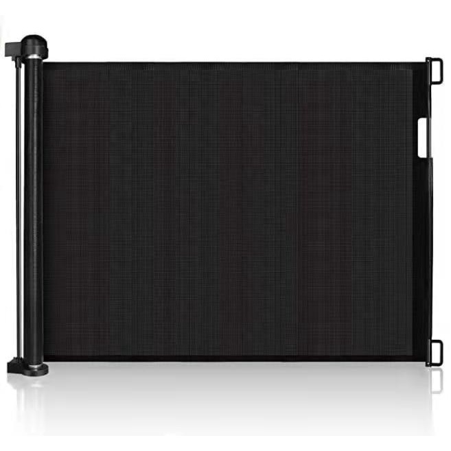 Retracable Baby Safety Gate - Pintu Pengaman Bayi Lipat - Pintu Lipat - Hitam