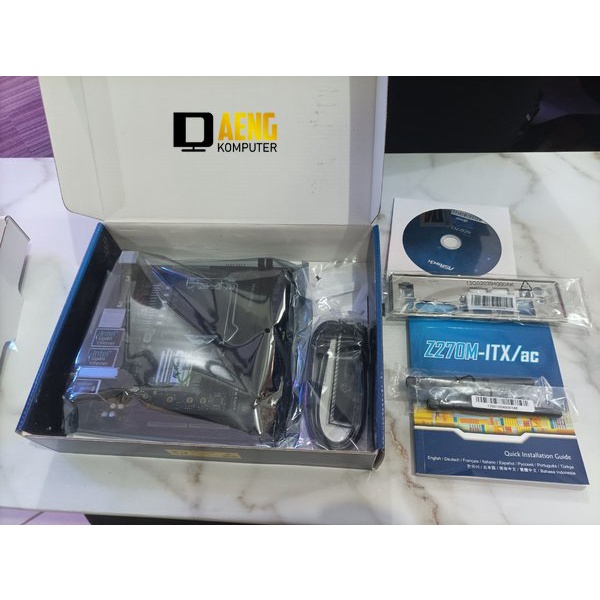 Motherboard Mainboard Mobo ASRock Z270M - ITX/ac Mini itx Socket 1151 DDR4 Gen 6 Gen 7 New Mantap